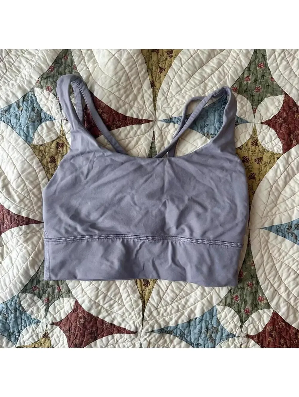 Lululemon Energy Longline Bra purple ash size 4 sports bra athleisure yoga gym